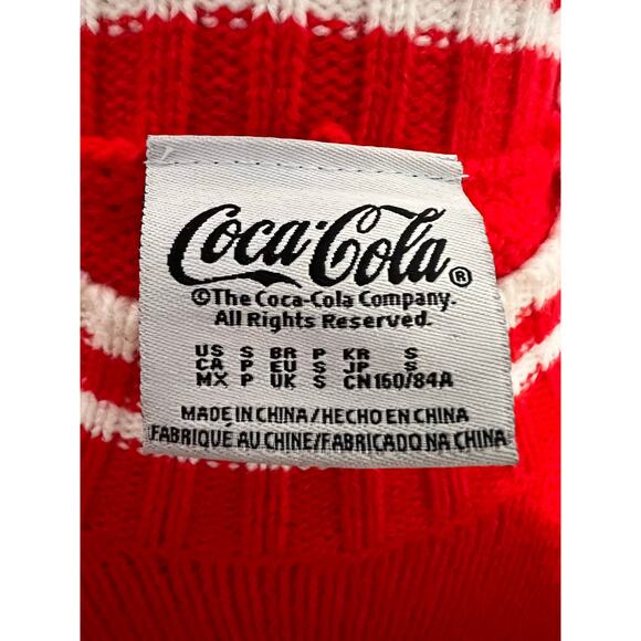 Coca-Cola Red Knit Sweater – Size Small - Picture 3 of 8